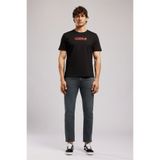 Lee Cooper ORI Erkek Regular Fit %100 Pamuk Baskılı T-Shirt Siyah