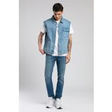 Lee Cooper Over Vest Erkek Jean Yelek