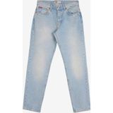 Lee Cooper Oxford Yüksek Bel Rahat Konik Kesim Daralan Paça %100 Pamuk Mavi Erkek Jean Pantolon - Denim - 33 - 30