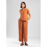 Lee Cooper Patty Crop Pantolon Kahverengi, M, 262 LCF 221009, KAHVERENGİ, Kadın