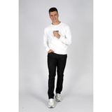 Lee Cooper Paul Erkek O Yaka Sweatshirt Beyaz, Xl
