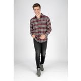 Lee Cooper Phil Erkek Dokuma Uzun Kol Gömlek Bordo