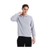 Lee Cooper Polo Yaka Sweatshirt, 2XL, 5003310825, Gri, erkek