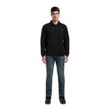 Lee Cooper Polo Yaka Sweatshirt, M, 5003310860, Siyah, erkek