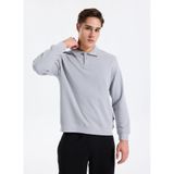 Lee Cooper Polo Yaka Sweatshirt, XL, 5003310825, Gri, erkek