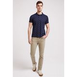 Lee Cooper Pool Erkek %100 Pamuk Baskılı Polo Yaka T-Shirt Lacivert - 004-Mavi