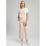 Lee Cooper Pudra Mom Fit Kadın Salopet 252 LCF 225001 FLOWERS PUDRA