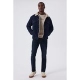 Lee Cooper Puebla 2 Erkek Jean Ceket Denım - 2XL - Kot Rengi