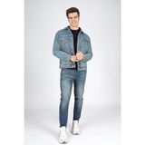 Lee Cooper Puebla 5 Erkek %100 Pamuk Jean Ceket - S - Siyah