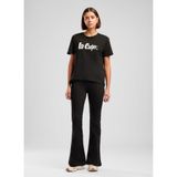 Lee Cooper Rahat Baskılı T-Shirt, XS, 5003361945, Siyah, Kadın