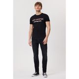 Lee Cooper Raquel Erkek %100 Pamuk O Yaka T-Shirt Siyah - 05-Siyah