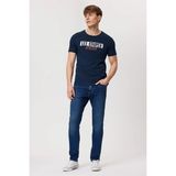 Lee Cooper Real Erkek %100 Pamuk O Yaka T-Shirt Lacivert - 004-Mavi