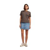 Lee Cooper Regular Fit Baskılı T-Shirt, XS, 5003361967, Kahve, Kadın