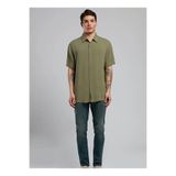 Lee Cooper Regular Fit Haki Erkek Gömlek 252 LCM 241019 BASICES HAKİ