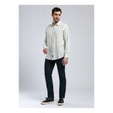 Lee Cooper Regular Fit Lacivert Erkek Gömlek 252 Lcm 241008 Fane Ekru-Lacivert