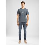 Lee Cooper Regular Fit Logo Baskılı T-Shirt İndigo, L, 5003355121, İndigo, Erkek