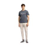 Lee Cooper Regular Fit Logo Baskılı T-Shirt İndigo, M, 5003355094, İndigo, Erkek
