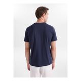 Lee Cooper Regular Fit Logo Baskılı T-Shirt, S, 5003355151, Lacivert, Erkek