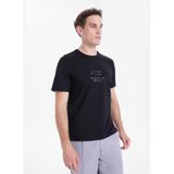 Lee Cooper Regular Fit Logo Baskılı T-Shirt, XL, 5003355113, Siyah, Erkek