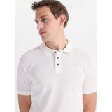 Lee Cooper Regular Fit Polo Yaka T-Shirt, L, 5003355147, Ekru, Erkek