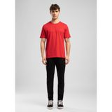 Lee Cooper Regular Fit T-Shirt 262 LCM 242033 LOGOS, XL, 5003355137, Kırmızı, Erkek