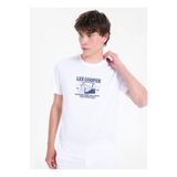 Lee Cooper Regular Fit T-Shirt, L, 5003355201, Beyaz, Erkek