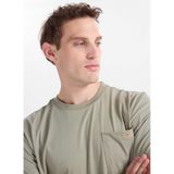 Lee Cooper Regular Fit T-Shirt, S, 5003355073, Haki, Erkek