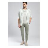 Lee Cooper Regular Fit Zümrüt Yeşili Erkek Gömlek 252 Lcm 241008 Fane Ekru-Zümrüt