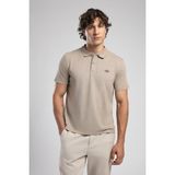 Lee Cooper Resao Erkek Polo Yaka T-Shirt Bej - M - Beyaz