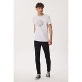 Lee Cooper Richard Erkek %100 Pamuk O Yaka T-shirt Beyaz