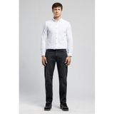 Lee Cooper Ricky Erkek Hıgh Rıse Straıght %100 Pamuk Rahat Kesim Yüksek Bel Düz Paça Jean Pantolon Antrasit - 36 - 32