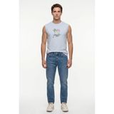 Lee Cooper Rıcky Erkek High Rise Straight Fit Jean Pantolon Mavi - 33 - 32
