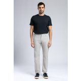 Lee Cooper Ricky Erkek Hıgh Rıse Straıght Rahat Kesim Yüksek Bel Dokuma Pantolon Düz Paça Gri
