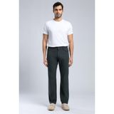 Lee Cooper Ricky Erkek Hıgh Rıse Straıght Rahat Kesim Yüksek Bel Dokuma Pantolon Düz Paça Mavi - 33 - 32