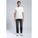 Lee Cooper Ricky Erkek Hıgh Rıse Straıght Rahat Kesim Yüksek Bel Düz Paça Jean Pantolon Antrasit - 31 - 32