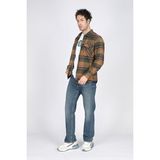 Lee Cooper Ricky Erkek Hıgh Rıse Straıght Rahat Kesim Yüksek Bel Düz Paça Jean Pantolon Mavi - Orta Mavi - 36 - 32
