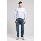 Lee Cooper Ricky Erkek Hıgh Rıse Straıght Rahat Kesim Yüksek Bel Düz Paça Jean Pantolon Yeşil - 32 - 30