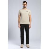 Lee Cooper Rinaldo Erkek %100 Pamuk O Yaka T-Shirt Bej - XL - Beyaz