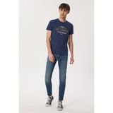 Lee Cooper Robert Erkek %100 Pamuk O Yaka T-Shirt Lacivert