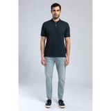 Lee Cooper Rolan Erkek %100 Pamuk Polo Yaka T-Shirt Lacivert - XL - Mavi