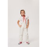 Lee Cooper Rompers Kız Çocuk %100 Pamuk Jean Salopet White Jean
