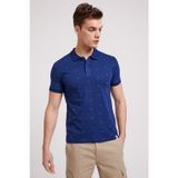 Lee Cooper Sail Erkek %100 Pamuk Polo Yaka T-Shirt İndigo