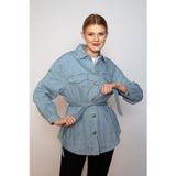 Lee Cooper Samy Kadın %100 Pamuk Jean Ceket