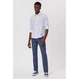 Lee Cooper Sanremo Erkek %100 Pamuk Dokuma Gömlek Beyaz-Laci - 2XL