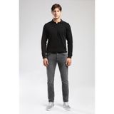 Lee Cooper Sirius Erkek Polo Yaka Sweatshirt Siyah