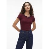 Lee Cooper Slim Fit Çizgili T-Shirt Lacivert Kırmızı, XS, 5003361990, Lacivert - Kırmızı, Kadın
