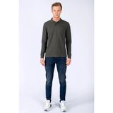 Lee Cooper Soon Erkek %100 Pamuk Uzun Kol T-Shirt Haki - 10-Yeşil