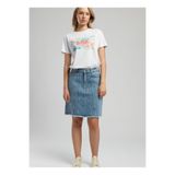 Lee Cooper Standart Bel Kadın Düz Standart Etek 252 LCF 126004 KAYLIE DENIM
