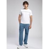 Lee Cooper Stew Erkek %100 Pamuk O Yaka T-Shirt Beyaz