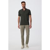 Lee Cooper Stow Normal Bel Dar Kesim Düz Paça Haki Erkek Pantolon - Yeşil - 29 - 32